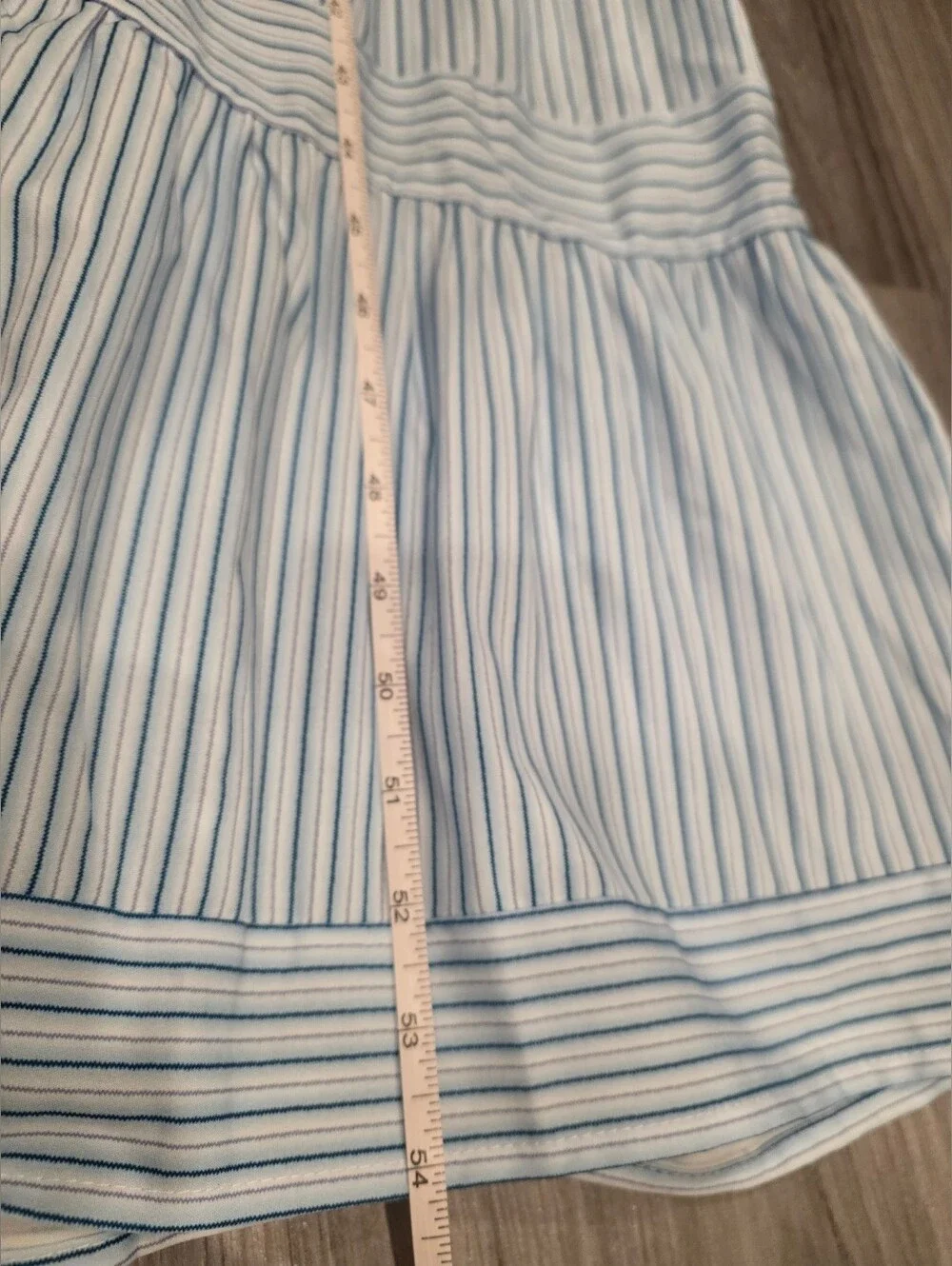 Commense Blue Perfect Beach Smocked Maxi Dress NWT Large - Picture 8 of 8